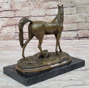 Western Bronze ART France warm-blooded fine horse Animals statue Figurine Figure