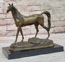 Western Bronze ART France warm-blooded fine horse Animals statue Figurine Figure