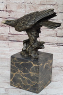 Art Deco Vienna Bronze Falcon American Eagle Bronze Sculpture Statue