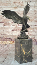 Swooping Eagle Catching Fish Hot Cast Wildlife Bronze Sculpture Statue Figurine