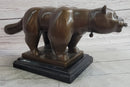 Fernando Botero Cat Gato Bronze Metal Sculpture Statue Figure on Marble Base