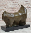 Abstract Bronze Metal Spanish Bull Sculpture Statue Fernando Botero Art