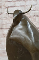 Abstract Bronze Metal Spanish Bull Sculpture Statue Fernando Botero Art