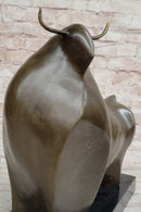 Abstract Bronze Metal Spanish Bull Sculpture Statue Fernando Botero Art