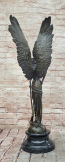 Angel with Sword Classical Bronze Statue Sculpture Signed Art Indoor Outdoor 25" x 8"