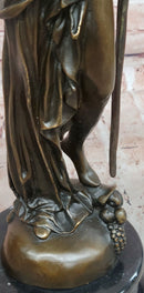 Angel with Sword Classical Bronze Statue Sculpture Signed Art Indoor Outdoor 25" x 8"