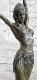 Chiparus Art Deco Bronze Russian Dancer Statue Sculpture Decor 19" x 8"