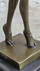 Chiparus Art Deco Bronze Russian Dancer Statue Sculpture Decor 19" x 8"