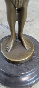 Belly Dancer Chiparus Bronze Sculpture Figurine Marble Base Figurine Figure Deco