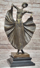 Demetre Chiparus Art Deco Bronze Sculpture Female Dancer Guilded Age Fashion