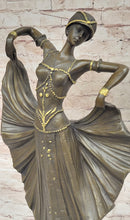 Demetre Chiparus Art Deco Bronze Sculpture Female Dancer Guilded Age Fashion