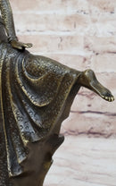 CHIPARUS EXOTIC DANCER BRONZE SATUE SCULPTURE MARBLE BASE FIGURINE HOTCAST DECOR