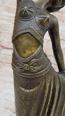CHIPARUS EXOTIC DANCER BRONZE SATUE SCULPTURE MARBLE BASE FIGURINE HOTCAST DECOR