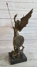 20'' Tall Archangels Nike Angel of Victory Mythical Bronze Sculpture Statue Decor