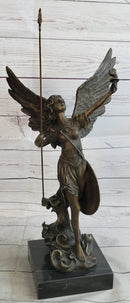 20'' Tall Archangels Nike Angel of Victory Mythical Bronze Sculpture Statue Decor