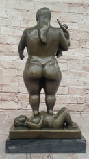 Fernando Botero Plump Family Bronze Figurine Statue Marble Base Figurine Modern 17" x 9.5"