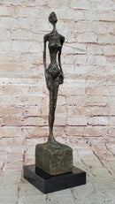 WOMAN OF VENICE IV after Giacometti Bronze Statue Sculpture Modern