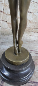 Abstract Winged Angel Nude Female Figure Bronze Sculpture Statue Original Vitaleh