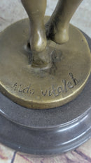 Abstract Winged Angel Nude Female Figure Bronze Sculpture Statue Original Vitaleh