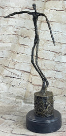 Homme qui chavire Stick Figure Man Bronze Statue Sculpture after Alberto Giacometti