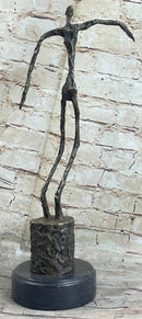 Homme qui chavire Stick Figure Man Bronze Statue Sculpture after Alberto Giacometti