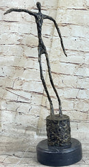 Homme qui chavire Stick Figure Man Bronze Statue Sculpture after Alberto Giacometti