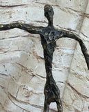 Homme qui chavire Stick Figure Man Bronze Statue Sculpture after Alberto Giacometti