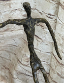 Homme qui chavire Stick Figure Man Bronze Statue Sculpture after Alberto Giacometti