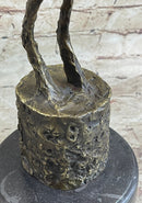 Homme qui chavire Stick Figure Man Bronze Statue Sculpture after Alberto Giacometti