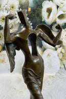 Tribute to Dali Heavenly Abstract Modern Art Angel Bronze Figurine Sculpture Art