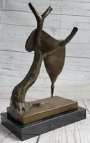 The Persistence of Memory Melting Clock by Salvador Dali Bronze Statue Sculpture 12" x 8"