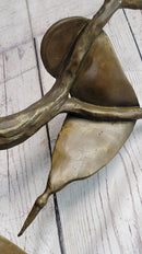The Persistence of Memory Melting Clock by Salvador Dali Bronze Statue Sculpture 12" x 8"
