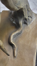 The Persistence of Memory Melting Clock by Salvador Dali Bronze Statue Sculpture 12" x 8"