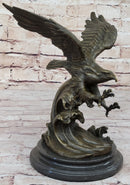 BRONZE Eagle Hawk Falcon Osprey Garden Park Zoo Statue Sculpture Figure