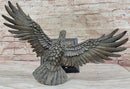 BRONZE Eagle Hawk Falcon Osprey Garden Park Zoo Statue Marble Base Figure Decor