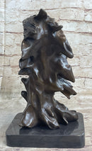 Signed Original Milo American Eagle On A Tree Branch Marble Bronze Sculpture Art