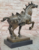 Chinese Tang Horse Bronze Sculpture Museum Quality Figurine Figure Decor 14" x 14"