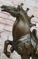 Chinese Tang Horse Bronze Sculpture Museum Quality Figurine Figure Decor 14" x 14"