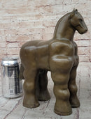 Modern Art Trojan Horse Bronze Statue Sculpture after Botero Boterismo 10" x 10"