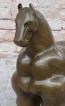 Modern Art Trojan Horse Bronze Statue Sculpture after Botero Boterismo 10" x 10"