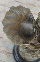 Winged Fairy Angel Fantasy Nymph Girl Bronze Sculpture Statue Original Art by Milo