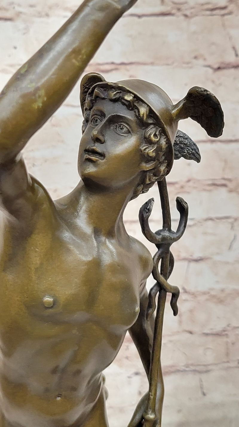 Médaille Art Déco Bronze – Mercure / Hermès – France – 50mm – 85g