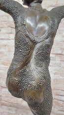 Hot Cast Bronze Chiparus Art Deco Starfish Dancer Girl on Marble Base