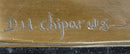 Art Deco Dancer Girl w/ Long Skirt in Graceful Pose - Bronze Sculpture by Chiparus