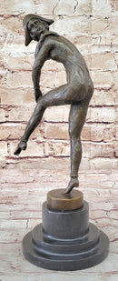 DANCER BY D.H. CHIPARUS BRONZE SCULPTURE ART NOUVEAU FIGURE HOME DECOR