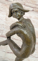 DANCER BY D.H. CHIPARUS BRONZE SCULPTURE ART NOUVEAU FIGURE HOME DECOR