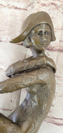 DANCER BY D.H. CHIPARUS BRONZE SCULPTURE ART NOUVEAU FIGURE HOME DECOR