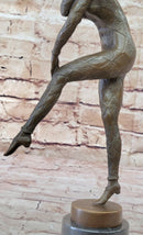 DANCER BY D.H. CHIPARUS BRONZE SCULPTURE ART NOUVEAU FIGURE HOME DECOR