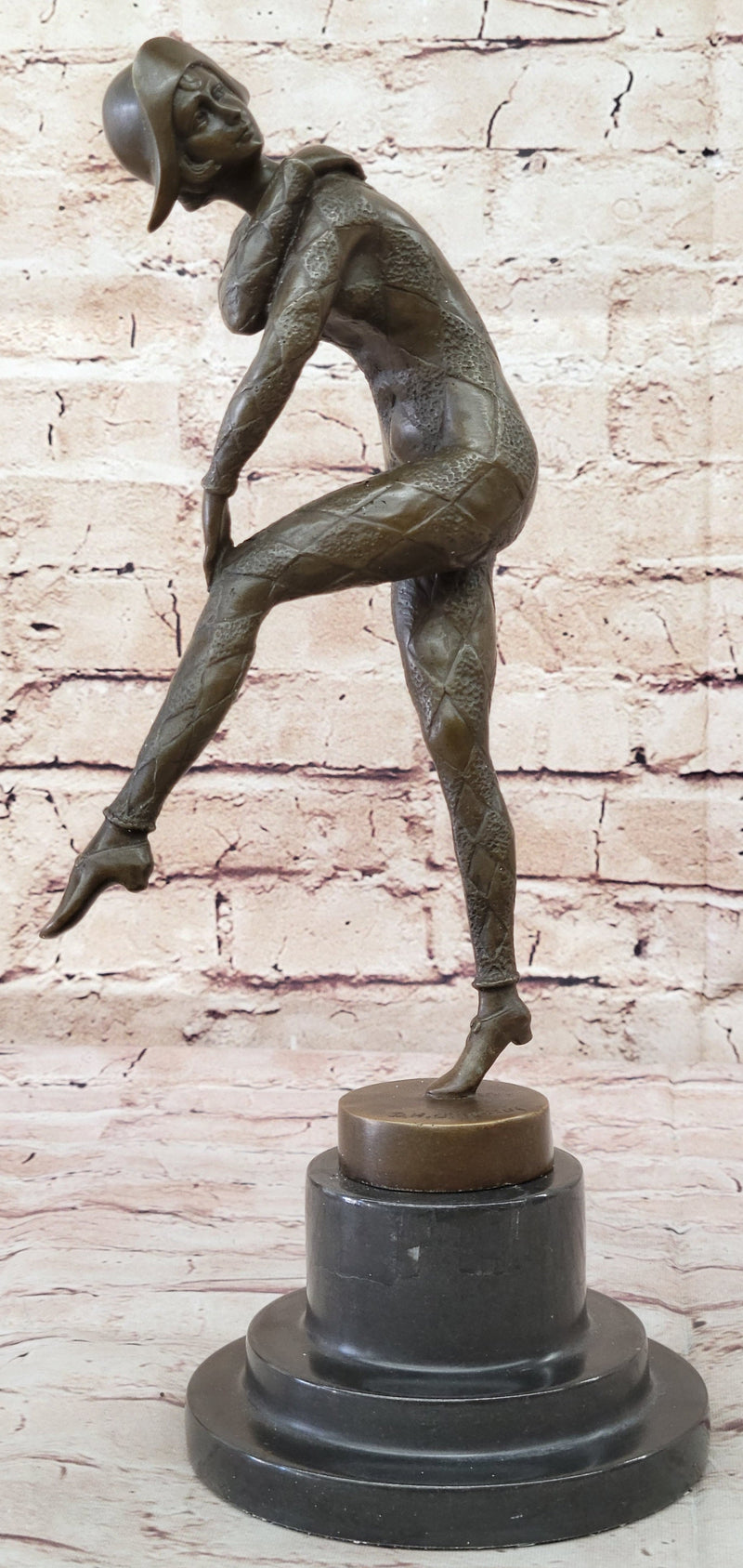 ブロンズ像　神　D.H. CHIPARUS DANCER　アールデコ　彫刻家 DANCER BY D.H. CHIPARUS BRONZE SCULPTURE ART NOUVEAU FIGURE HOME DECOR
