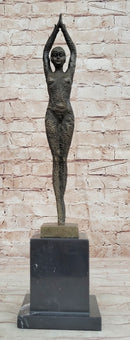 Signed Bronze Art Nouveau Deco Chiparus Statue Figurine Sculpture Art Figure